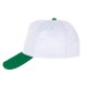 489443 PAPATYA BEYAZ-YEŞİL POLYESTER ŞAPKA