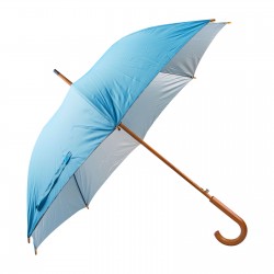 489723 MANGOSTAN TURKUAZ AHŞAP SAPLI ŞEMSİYE