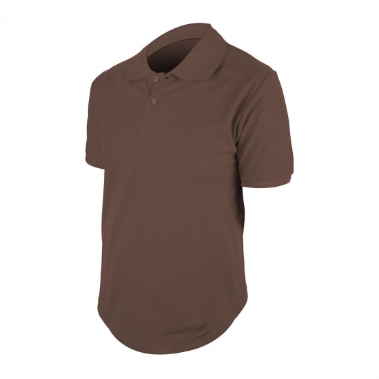 498509-XXL BEGONYA KAHVE XXL POLO YAKA TİŞÖRT