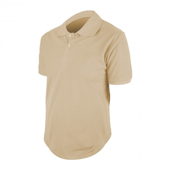 498529-XL BEGONYA BEJ XL POLO YAKA TİŞÖRT