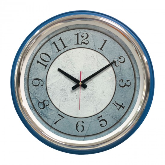500203 KİBELE201 MAVİ METAL KASA DUVAR SAATİ (505 MM)