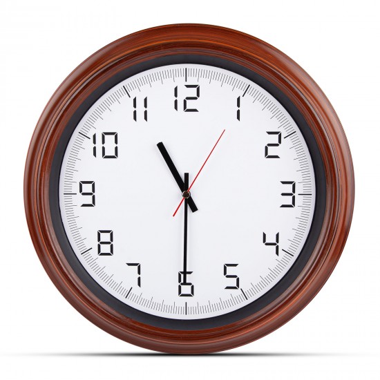 5007148 ATLAS AHŞAP-BEYAZ PLASTİK KASA DUVAR SAATİ (380MM)