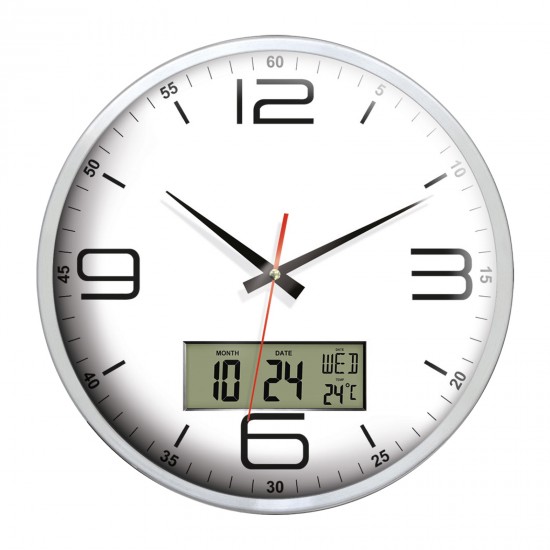 5011102 EUROPA917 ALÜMİNYUM METAL DUVAR SAATİ (350 MM)