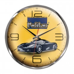 5012120 HEKTOR607 KROM METAL DUVAR SAATİ (350 MM)