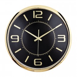 5013133 HELLEN404 SİYAH-ALTIN METALİZE ÇERÇEVE DUVAR SAATİ (420 MM)