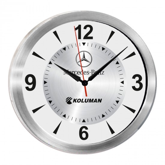 501520 TRİTON091 GÜMÜŞ METAL KASA DUVAR SAATİ (350 MM)