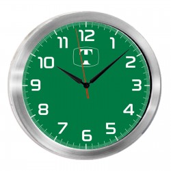 501520 TRİTON091 GÜMÜŞ METAL KASA DUVAR SAATİ (350 MM)