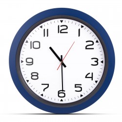 502305 HERA LACİVERT PLASTİK KASA DUVAR SAATİ (350MM)