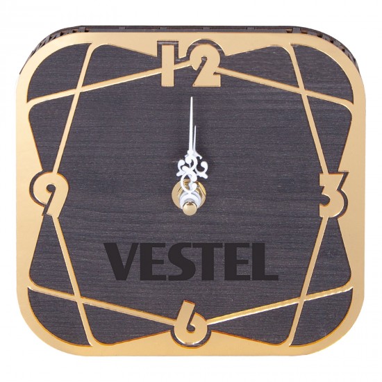 502619 VARDA123 AHŞAP MASAÜSTÜ SAAT (145X145 MM)