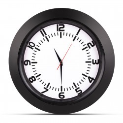 5033301 UMAY SİYAH PLASTİK KASA DUVAR SAATİ (350 MM)