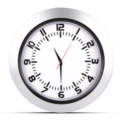 5033320 UMAY GÜMÜŞ PLASTİK KASA DUVAR SAATİ (350 MM)