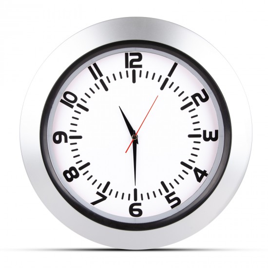 5033320 UMAY GÜMÜŞ PLASTİK KASA DUVAR SAATİ (350 MM)