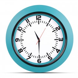 5033323 UMAY TURKUAZ PLASTİK KASA DUVAR SAATİ (350 MM)