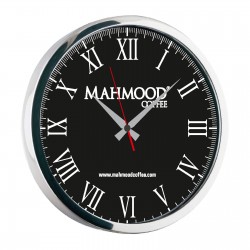 504201 NEPTÜN091 SİYAH-GÜMÜŞ METAL DUVAR SAATİ(350 MM)