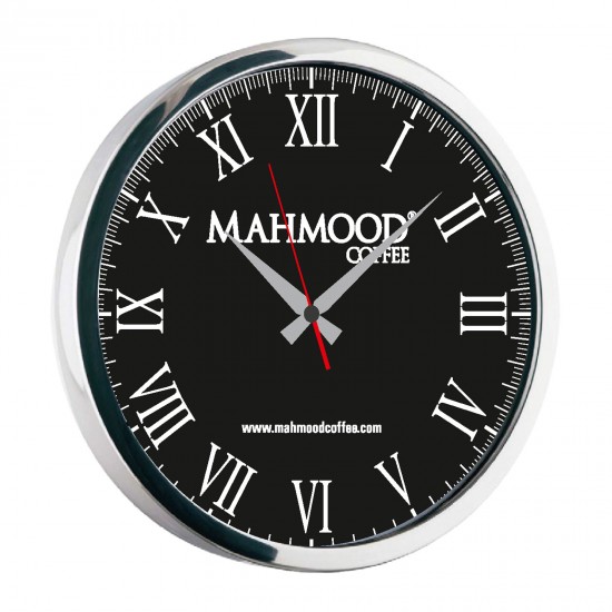 504201 NEPTÜN091 SİYAH-GÜMÜŞ METAL DUVAR SAATİ(350 MM)