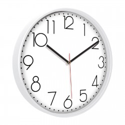 5044502 PAN164 BEYAZ PLASTİK ÇERÇEVE DUVAR SAATİ (380 MM)