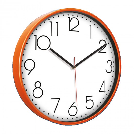 5044516 PAN164 TURUNCU PLASTİK ÇERÇEVE DUVAR SAATİ (380 MM)