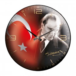 518701 KRİYOS207 PLASTİK KASA DUVAR SAATİ (350 MM)