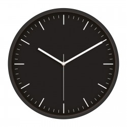 519340101 MİMAS186 SİYAH PLASTİK KASA DUVAR SAATİ (380 MM)