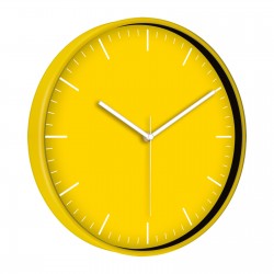519340106 MİMAS186 SARI PLASTİK KASA DUVAR SAATİ (380 MM)