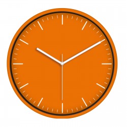 519340116 MİMAS186 TURUNCU PLASTİK KASA DUVAR SAATİ (380 MM)