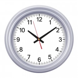 626620 SEDNA526 GÜMÜŞ BRİSTOL KADRAN DUVAR SAATİ (480 MM)