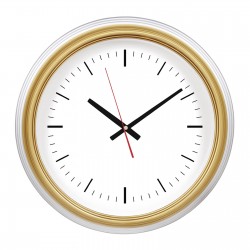 626643 SEDNA526 ALTIN-BEYAZ BRİSTOL KADRAN DUVAR SAATİ (480 MM)