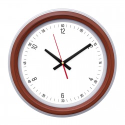 626648 SEDNA526 AHŞAP-BEYAZ BRİSTOL KADRAN DUVAR SAATİ (480 MM)