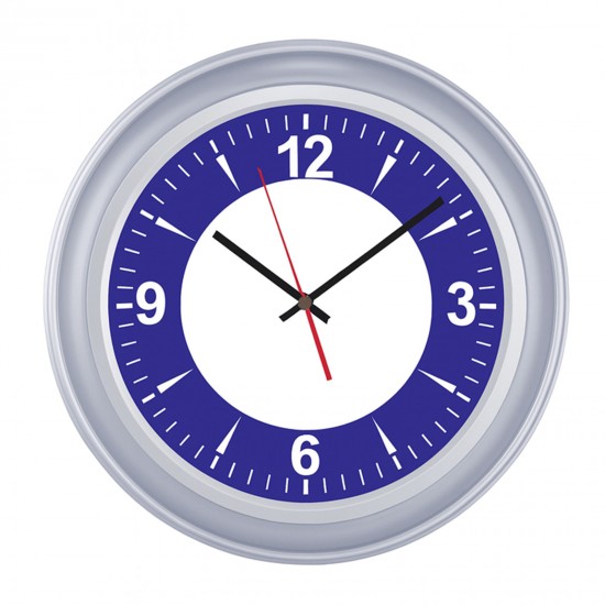 626820 BENDİS509 GÜMÜŞ BRİSTOL KADRAN DUVAR SAATİ (400 MM)