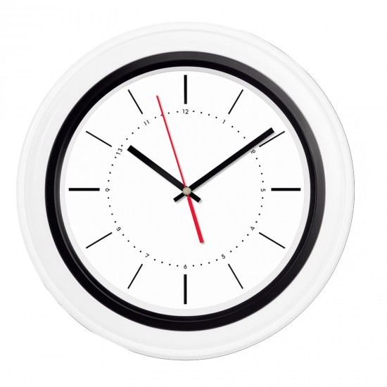 626849 BENDİS509 SİYAH-BEYAZ BRİSTOL KADRAN DUVAR SAATİ (400 MM)