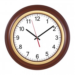 626856 BENDİS509 SİYAH-ALTIN AHŞAP BRİSTOL KADRAN DUVAR SAATİ (400 MM)