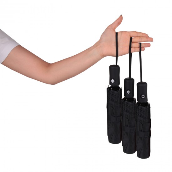 705301 ASPENDOS SİYAH TAM OTOMATİK ŞEMSİYE