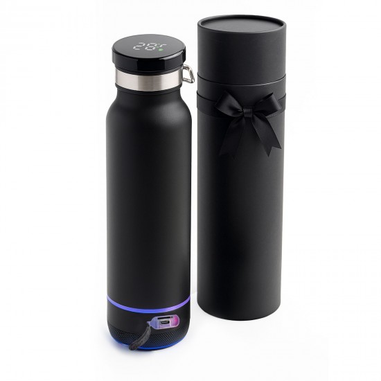 792701 IHLARA SİYAH 650 ML DERECELİ HOPARLÖRLÜ TERMOS