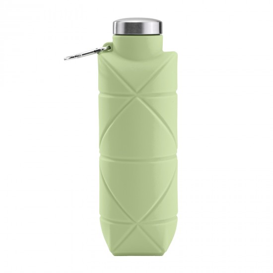 794010 AYDENİZ YEŞİL 700 ML KATLANABİLİR SİLİKON MATARA