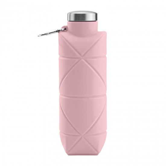 794013 AYDENİZ PEMBE 700 ML KATLANABİLİR SİLİKON MATARA