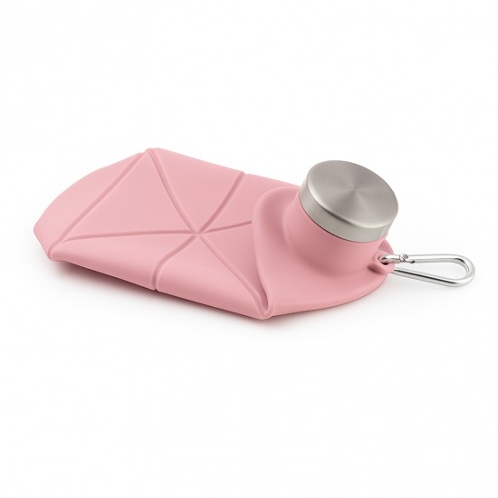 794013 AYDENİZ PEMBE 700 ML KATLANABİLİR SİLİKON MATARA