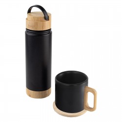 794201 SERENLİ SİYAH 550 ML TERMOS KUPA SETİ