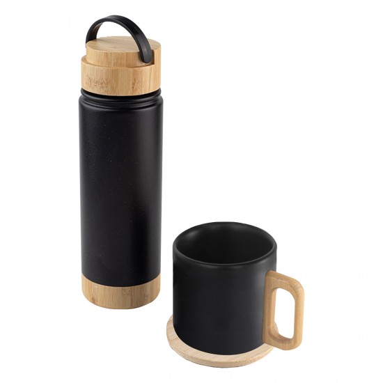 794201 SERENLİ SİYAH 550 ML TERMOS KUPA SETİ