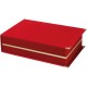 8792041 KAŞMİR KIRMIZI KADİFE PLAKET KUTUSU (16X28 CM)