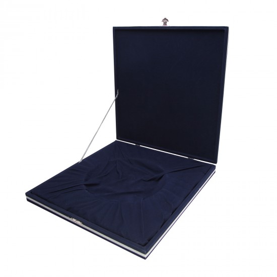 879505 DENİM LACİVERT KADİFE TABAK KUTUSU (30X30 CM)