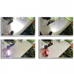 902801 ARSUZ SİYAH 4 MODLU ŞARJ EDİLEBİLİR LED EL FENERİ
