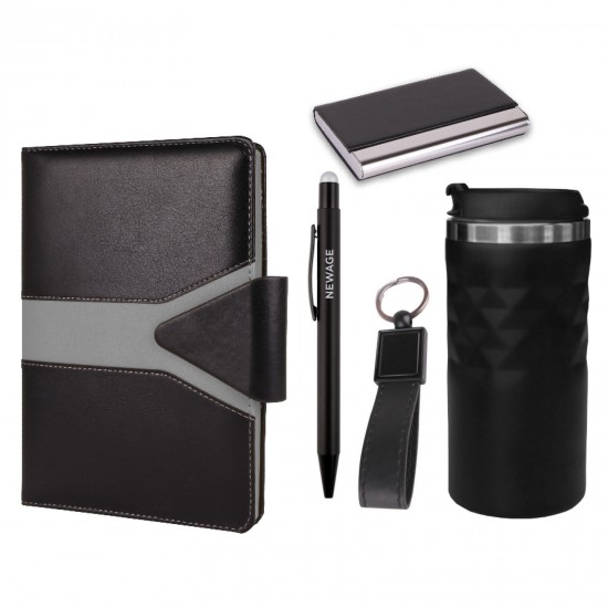 916701 POYRAZ SİYAH HEDİYELİK SET