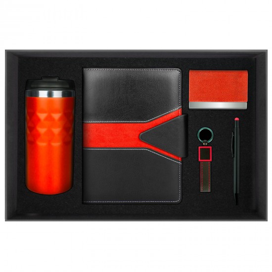 916704 POYRAZ KIRMIZI HEDİYELİK SET