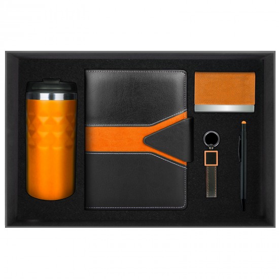 916716 POYRAZ TURUNCU HEDİYELİK SET