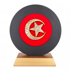922001 HÜRRİYET AY YILDIZ KABARTMALI PLAKET
