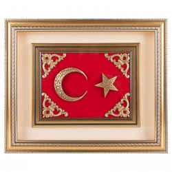 922301 GÖKTÜRK AY YILDIZ KABARTMALI TABLO