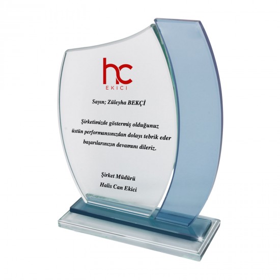 942727 YAKUT KRİSTAL PLAKET