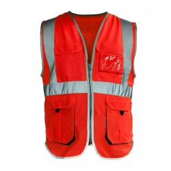 943704 MÜHENDİS YELEĞİ KIRMIZI 