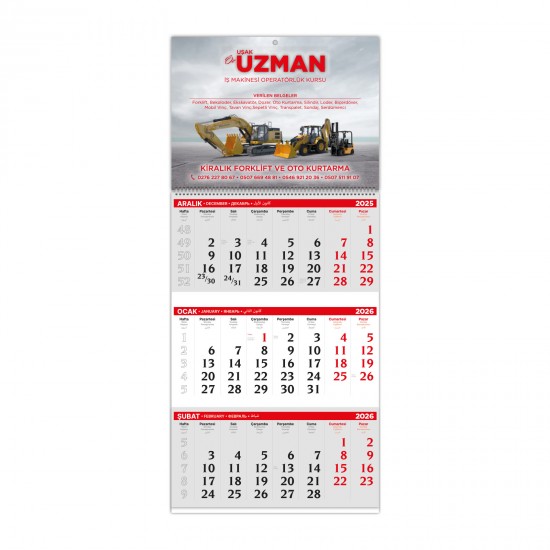 ALA-02-1P ALA-02 1 PARÇA SPİRALLİ GEMİCİ TAKVİMİ