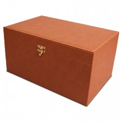 KUTU6 KUTU 6 KİLİTLİ KUTU AHŞAP KASA TERMO DERİ SIVAMA